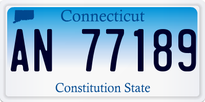 CT license plate AN77189