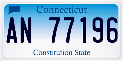 CT license plate AN77196