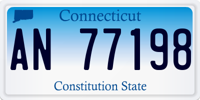CT license plate AN77198