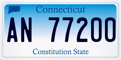 CT license plate AN77200