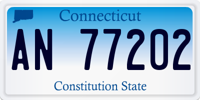 CT license plate AN77202