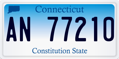 CT license plate AN77210