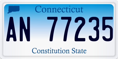 CT license plate AN77235