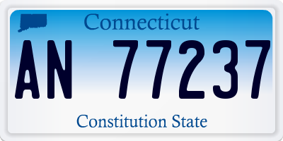 CT license plate AN77237