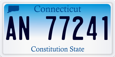 CT license plate AN77241