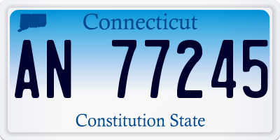 CT license plate AN77245