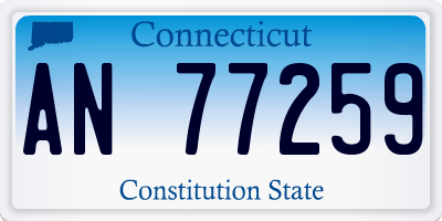 CT license plate AN77259