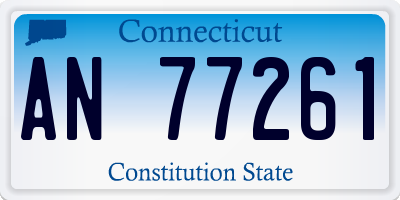 CT license plate AN77261
