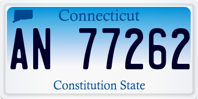 CT license plate AN77262