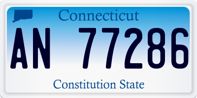 CT license plate AN77286