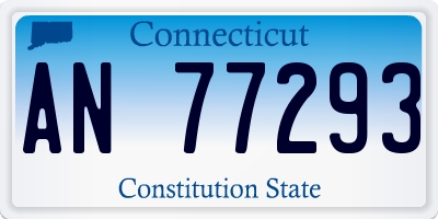 CT license plate AN77293