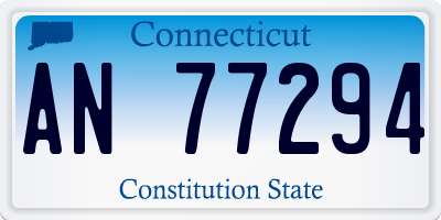 CT license plate AN77294