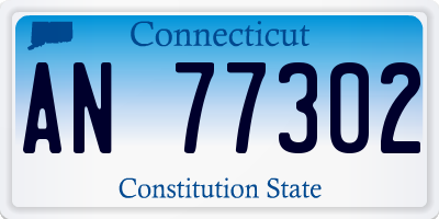 CT license plate AN77302