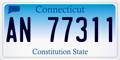 CT license plate AN77311
