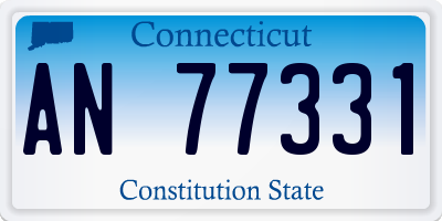 CT license plate AN77331