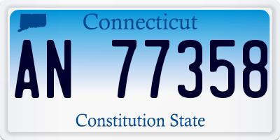 CT license plate AN77358