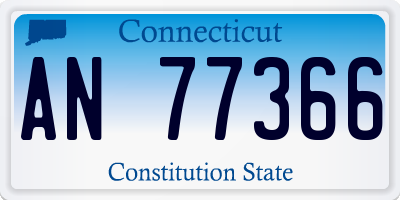 CT license plate AN77366