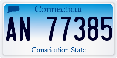 CT license plate AN77385