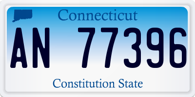 CT license plate AN77396