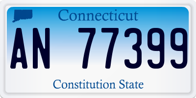 CT license plate AN77399