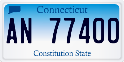 CT license plate AN77400