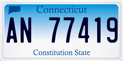 CT license plate AN77419
