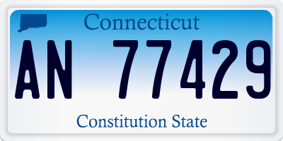 CT license plate AN77429