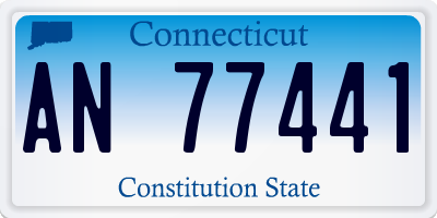CT license plate AN77441