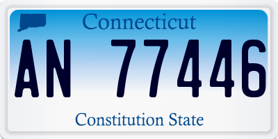 CT license plate AN77446