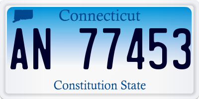 CT license plate AN77453