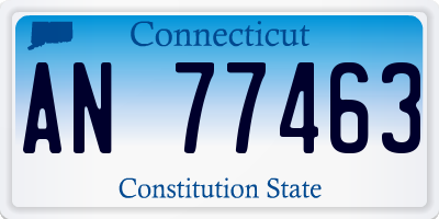 CT license plate AN77463
