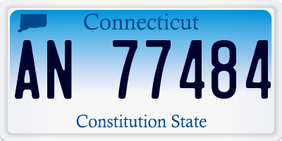 CT license plate AN77484