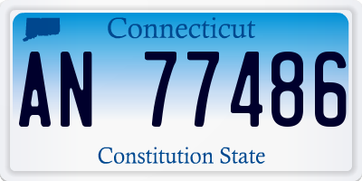 CT license plate AN77486