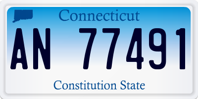 CT license plate AN77491