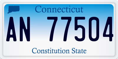 CT license plate AN77504
