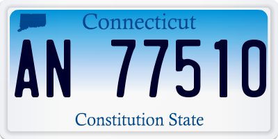 CT license plate AN77510