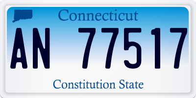 CT license plate AN77517