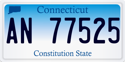CT license plate AN77525