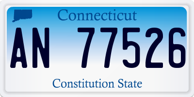 CT license plate AN77526
