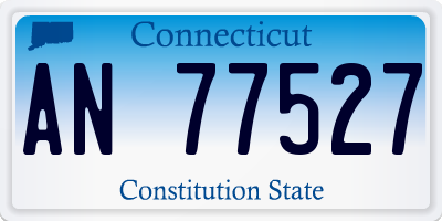 CT license plate AN77527
