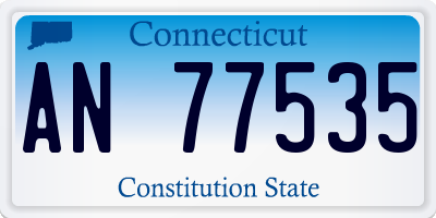CT license plate AN77535
