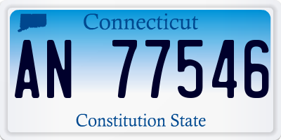 CT license plate AN77546