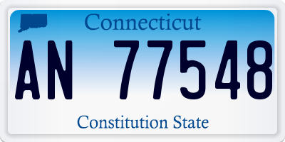 CT license plate AN77548
