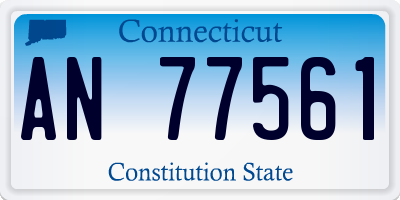CT license plate AN77561