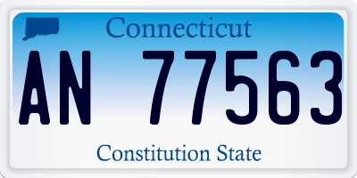 CT license plate AN77563