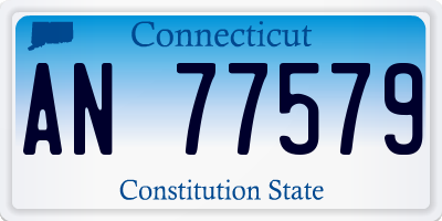 CT license plate AN77579
