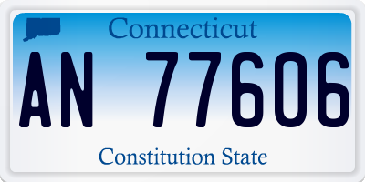 CT license plate AN77606