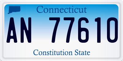 CT license plate AN77610