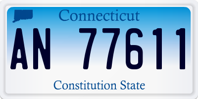 CT license plate AN77611