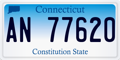 CT license plate AN77620